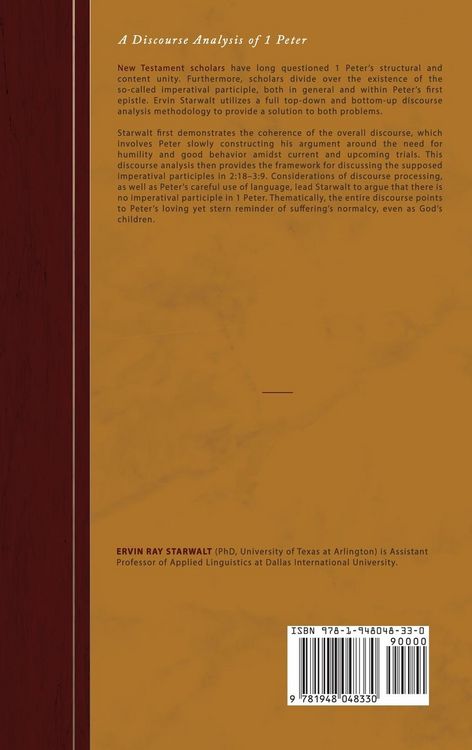 Produktbild: A Discourse Analysis of 1 Peter