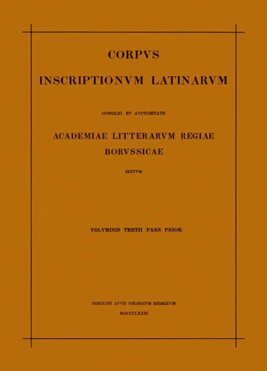 Produktbild: Inscriptiones Aegypti et Asiae. Inscriptiones provinciarum Europae Graecarum. Inscriptionum Illyrici partes I-V
