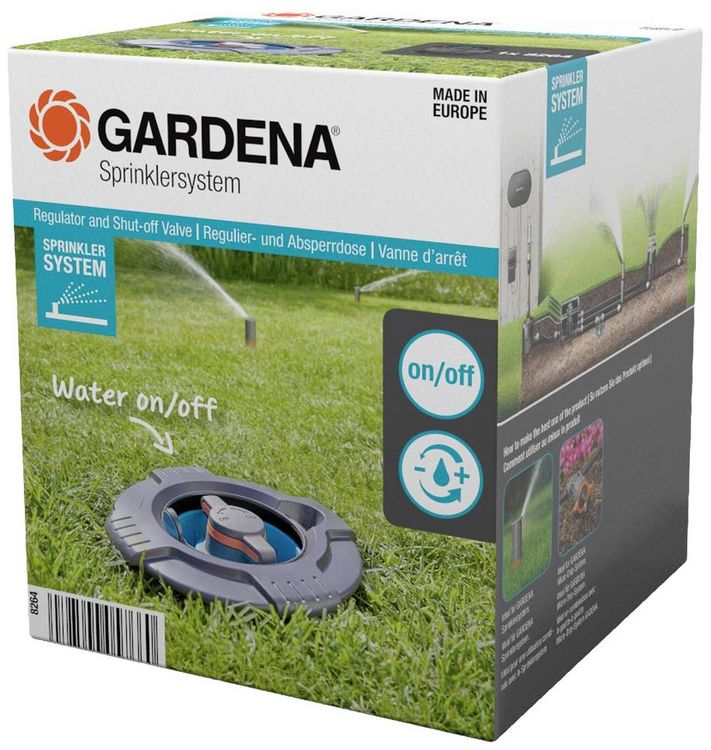 Produktbild: GARDENA Sprinklersystem Regulier- und Absperrdose 19 mm (3/4\") AG 08264-20