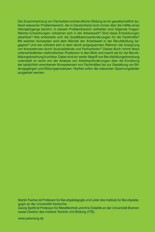 Produktbild: Forschungsperspektiven in Facharbeit und Berufsbildung