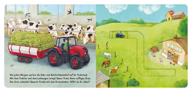 Produktbild: Meine Schiebebahn-Pappe (Soundbuch): Fahr mit auf dem Bauernhof