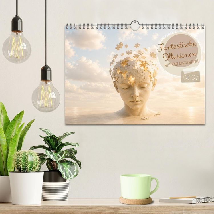 Produktbild: Fantastische Illusionen - Mystischer Kunstkalender (Wandkalender 2027 DIN A4 quer), CALVENDO Monatskalender