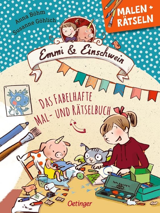 Bild vom Artikel Emmi & Einschwein. Das fabelhafte Mal- und Rätselbuch vom Autor Anna Böhm