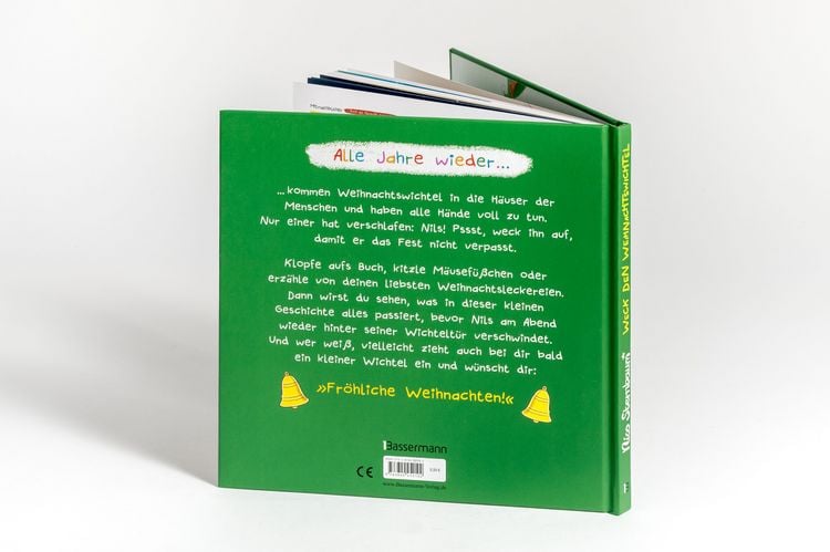 Produktbild: Weck den Weihnachtswichtel. Ein Weihnachts-Mitmachbuch. Zum Sch&uuml;tteln, Schaukeln, Pusten und mehr. Von 2 bis 4 Jahren