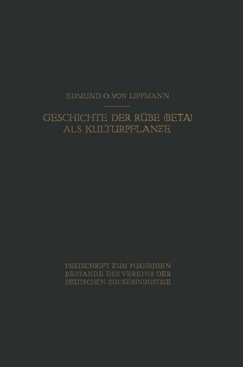 Produktbild: Geschichte der R&uuml;be (Beta) als Kulturpflanze