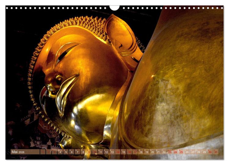 Produktbild: Buddha - Die Kraft des L&auml;chelns (Ralf Kretschmer) (Wandkalender 2026 DIN A3 quer), CALVENDO Monatskalender