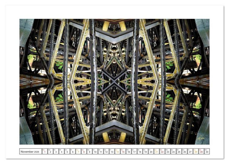 Produktbild: Faszination Spiegelung - Industrie und Technik (Tischkalender 2026 DIN A5 quer), CALVENDO Monatskalender