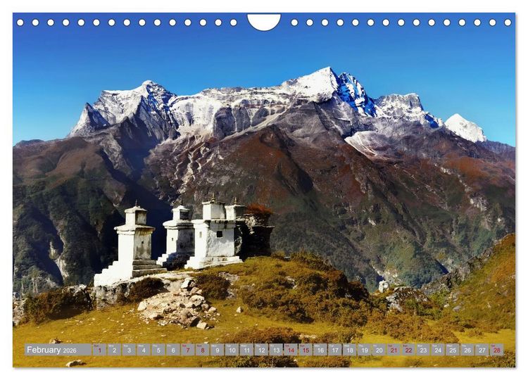 Produktbild: Himalayas high mountains adventure (Wall Calendar 2026 DIN A4 landscape), CALVENDO 12 Month Wall Calendar