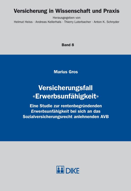 Produktbild: Versicherungsfall 'Erwerbsunf&auml;higkeit'