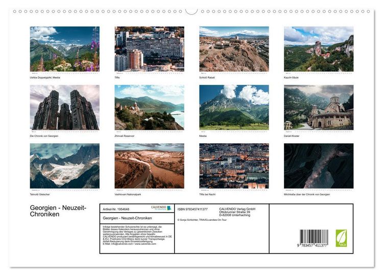 Produktbild: Georgien - Neuzeit-Chroniken (hochwertiger Premium Wandkalender 2026 DIN A2 quer), Kunstdruck in Hochglanz