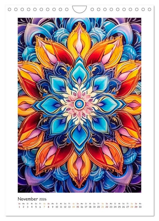 Produktbild: Zauberhafte Mandalas (Wandkalender 2026 DIN A4 hoch), CALVENDO Monatskalender