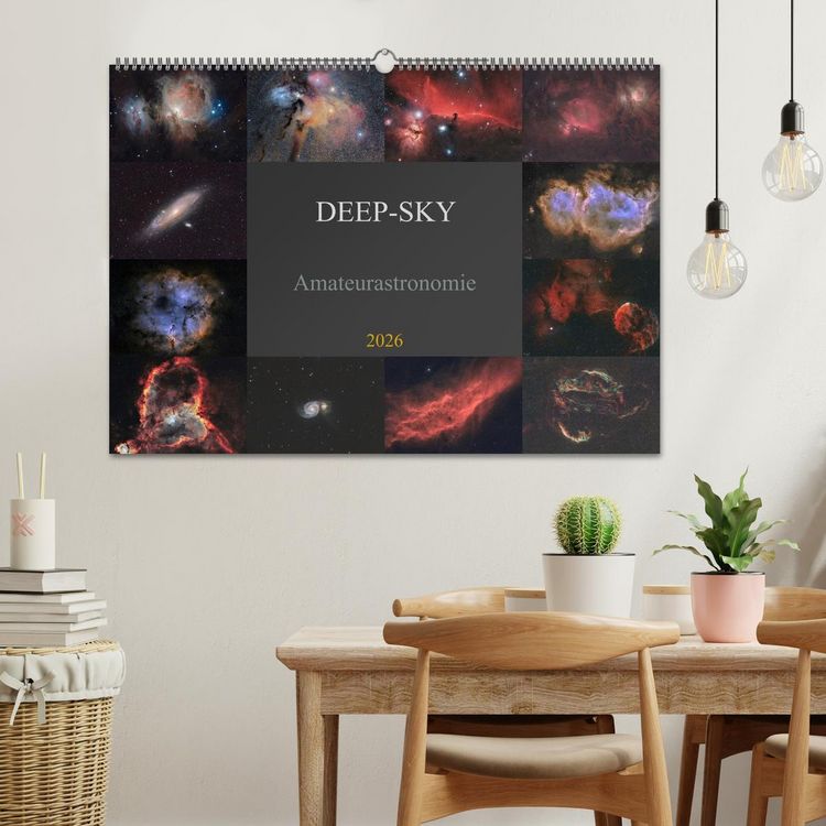 Produktbild: Deep-Sky Amateurastronomie (Wandkalender 2026 DIN A2 quer), CALVENDO Monatskalender