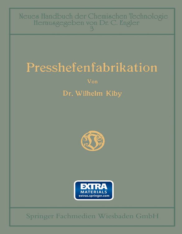 Produktbild: Handbuch der Presshefenfabrikation