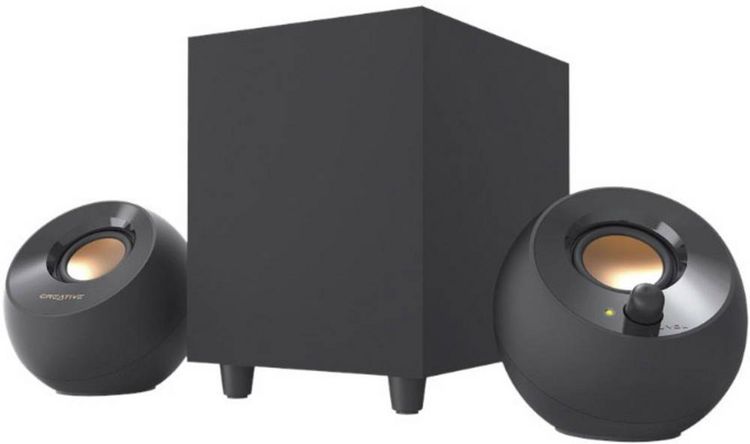 Produktbild: CREATIVE Pebble Plus, 2.1 Lautsprecher, 3,5 mm Stereoklinke, USB Powered