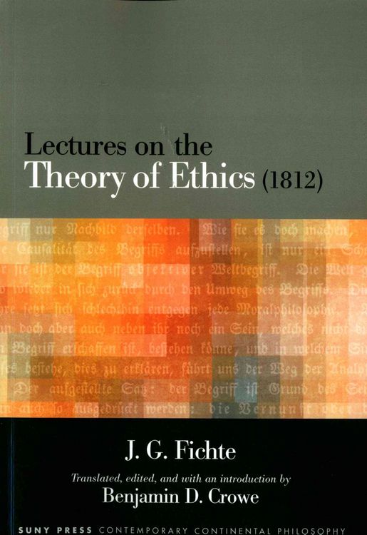 Produktbild: Lectures on the Theory of Ethics (1812)