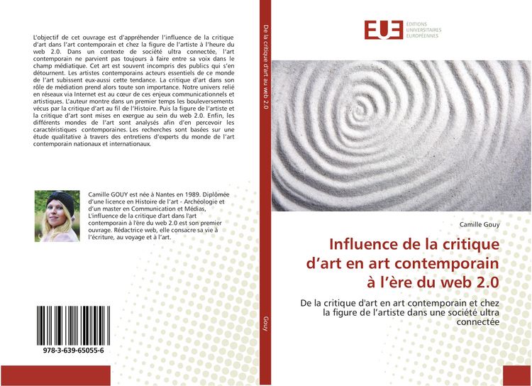 Produktbild: Influence de la critique d'art en art contemporain &agrave; l'&egrave;re du web 2.0