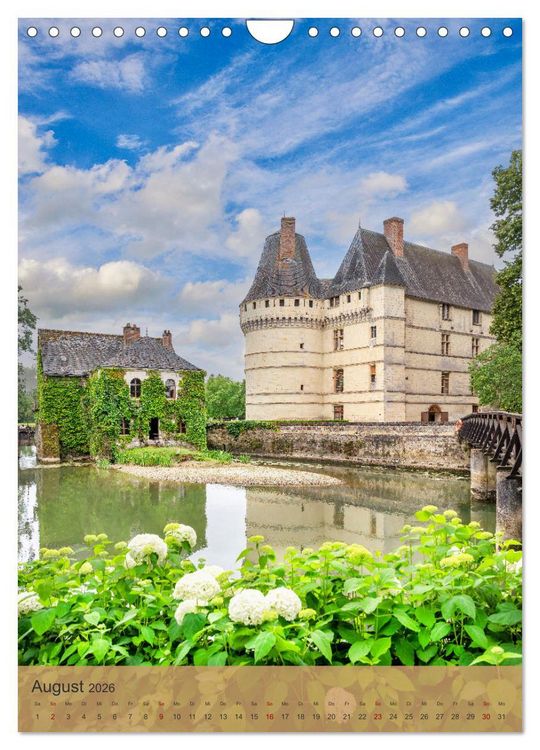 Produktbild: Die Schl&ouml;sser im Loiretal (Wandkalender 2026 DIN A4 hoch), CALVENDO Monatskalender