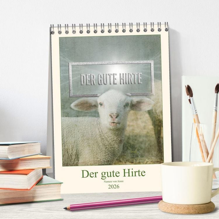 Produktbild: Namen von Jesus (Tischkalender 2026 DIN A5 hoch), CALVENDO Monatskalender
