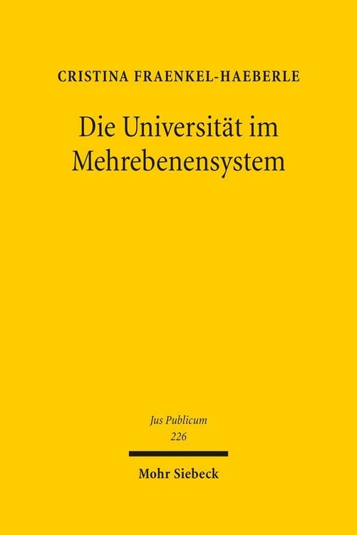 Produktbild: Die Universität im Mehrebenensystem