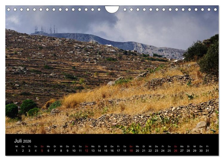 Produktbild: Kykladen - Inseln im Licht (Wandkalender 2026 DIN A4 quer), CALVENDO Monatskalender