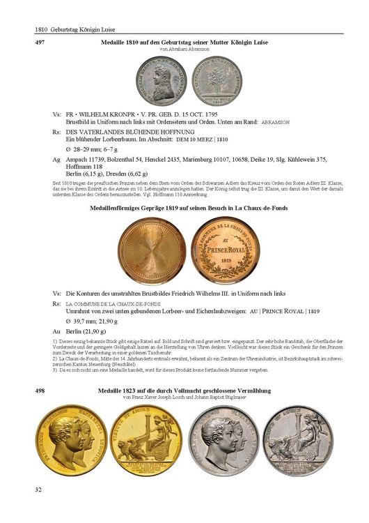 Produktbild: Die Medaillen der Preu&szlig;ischen K&ouml;nige 1786&ndash;1870, Band 3