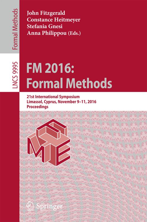 Produktbild: FM 2016: Formal Methods
