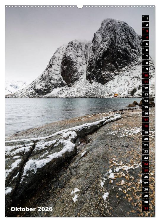 Produktbild: Lofoten. Poetische Landschaften (Wandkalender 2026 DIN A2 hoch), CALVENDO Monatskalender