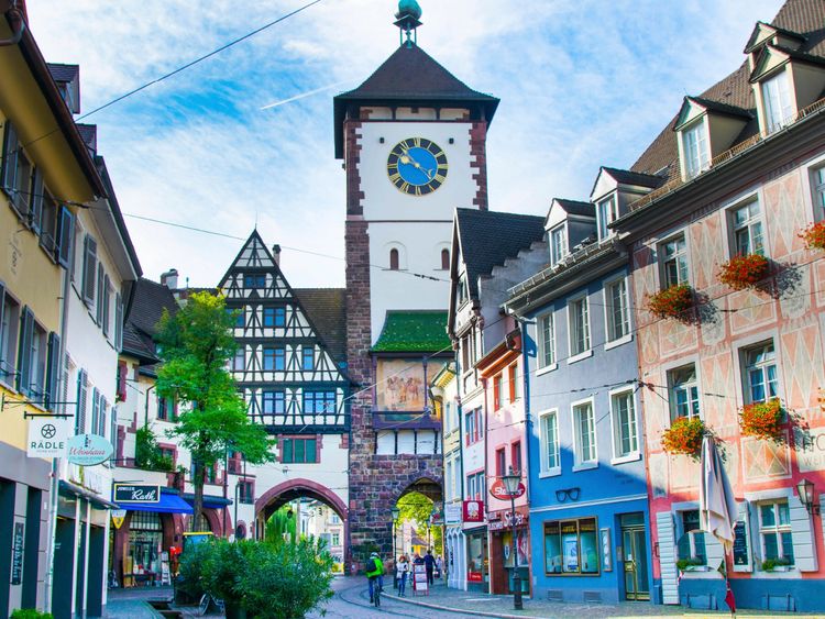 Produktbild: CALVENDO Puzzle Schwabentor in der Innenstadt | 1000 Teile Lege-Gr&ouml;&szlig;e 64x48cm Foto-Puzzle f&uuml;r gl&uuml;ckliche Stunden