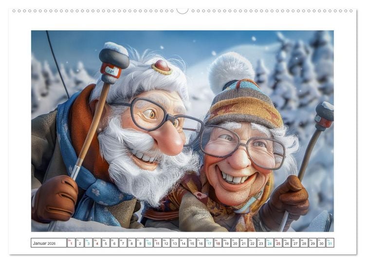 Produktbild: Alt, aber nicht leise (Wandkalender 2026 DIN A2 quer), CALVENDO Monatskalender