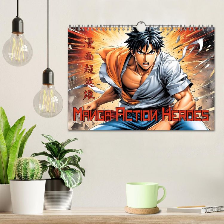 Produktbild: Manga Action Heroes (Wandkalender 2026 DIN A4 quer), CALVENDO Monatskalender