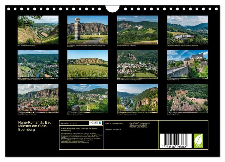 Produktbild: Nahe-Romantik: Bad M&uuml;nster am Stein-Ebernburg (Wandkalender 2026 DIN A4 quer), CALVENDO Monatskalender