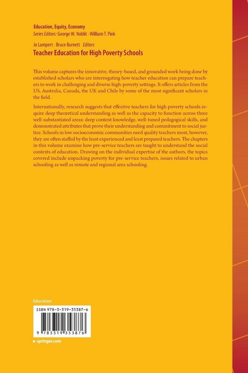 Produktbild: Teacher Education for High Poverty Schools