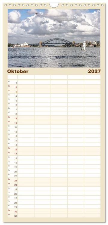Produktbild: Familienplaner 2027 - Sydney - Pulsierendes Herz Australiens mit 5 Spalten (Wandkalender, 21 x 45 cm) CALVENDO