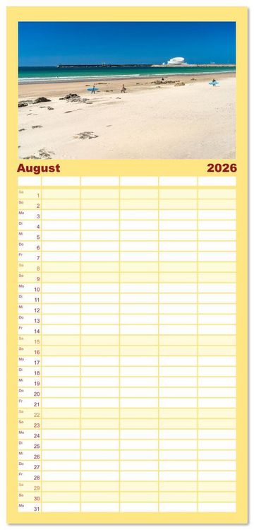 Produktbild: Familienplaner 2026 - Portugal mit 5 Spalten (Wandkalender, 21 x 45 cm) CALVENDO