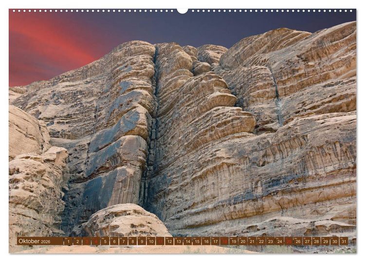 Produktbild: Die W&uuml;ste Wadi Rum (Wandkalender 2026 DIN A2 quer), CALVENDO Monatskalender
