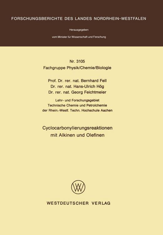 Produktbild: Cyclocarbonylierungsreaktionen mit Alkinen und Olefinen