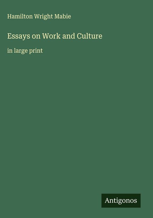 Produktbild: Essays on Work and Culture