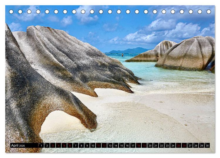Produktbild: Seychellen Paradies 2026 (Tischkalender 2026 DIN A5 quer), CALVENDO Monatskalender
