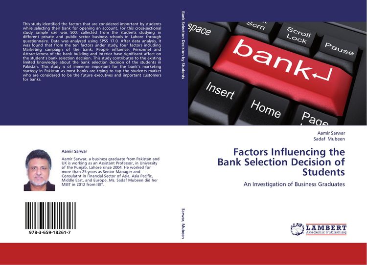 Produktbild: Factors Influencing the Bank Selection Decision of Students