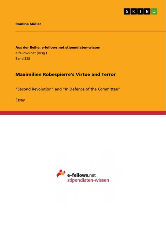 Produktbild: Maximilien Robespierre's Virtue and Terror