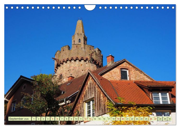 Produktbild: Weinheim erleben Schlosspark, Burgen und einladender Marktplatz (Wandkalender 2026 DIN A4 quer), CALVENDO Monatskalender