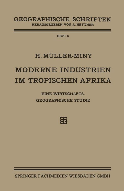 Produktbild: Moderne Industrien im Tropischen Afrika