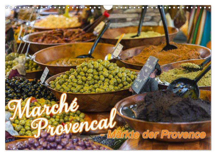 Produktbild: March&eacute; Provencal - M&auml;rkte der Provence (Wandkalender 2026 DIN A3 quer), CALVENDO Monatskalender