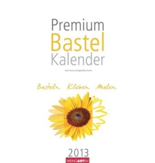 Produktbild: Premium Bastelkalender wei&szlig; 2013