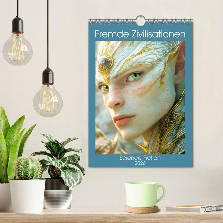 Produktbild: Fremde Zivilisationen - Science Fiction (Wandkalender 2026 DIN A4 hoch), CALVENDO Monatskalender