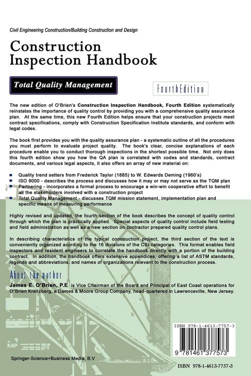 Produktbild: Construction Inspection Handbook