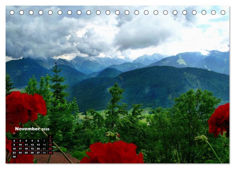 Produktbild: Unterwegs in Tirol (Tischkalender 2026 DIN A5 quer), CALVENDO Monatskalender