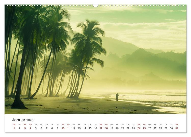 Produktbild: Gestrandet - Ein Jahr auf Robinsons Insel (hochwertiger Premium Wandkalender 2026 DIN A2 quer), Kunstdruck in Hochglanz