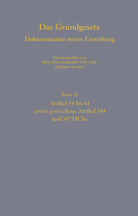 Produktbild: Das Grundgesetz. Dokumentation seiner Entstehung