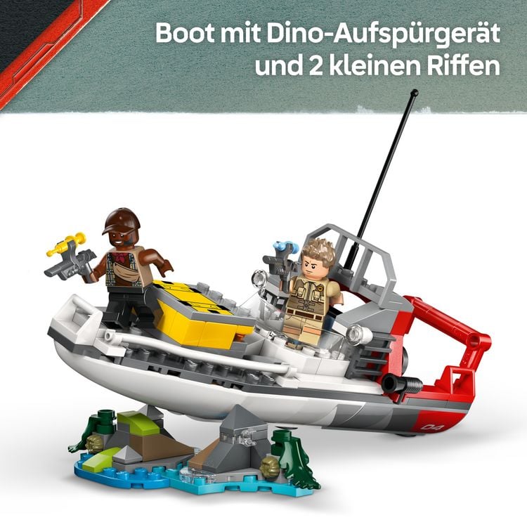 Produktbild: LEGO Jurassic World 76974 Mosasaurier: Die Bootmission, Minifiguren